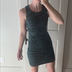 Cut25 Teal Boucle Dress